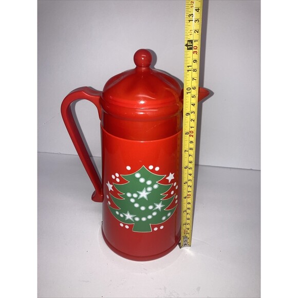 VTG Christmas Tree WAECHTESBACH Thermal Vacuum Carafe 1 Liter A.K.DAS Ht.12" - Picture 2 of 10